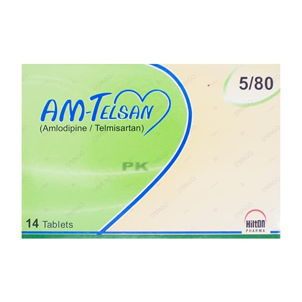 Am-Telsan Tablets 5mg/40mg (1 Box = 2 Strips) (1 Strip = 7 Tablets)