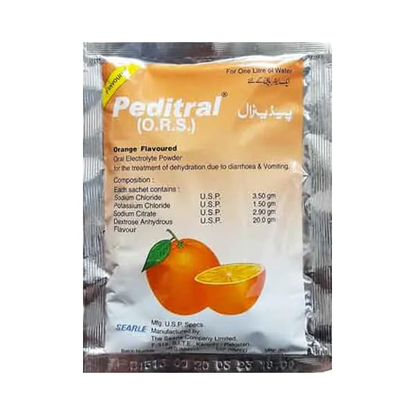 Peditral Powder Orange Sachet (1 Box = 25 Sachets)