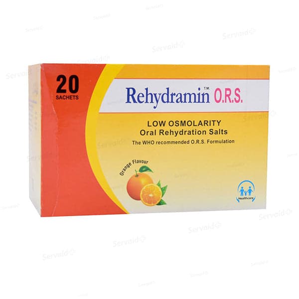 Rehydramin O.R.S Sachets (1 Box = 20 Sachets)