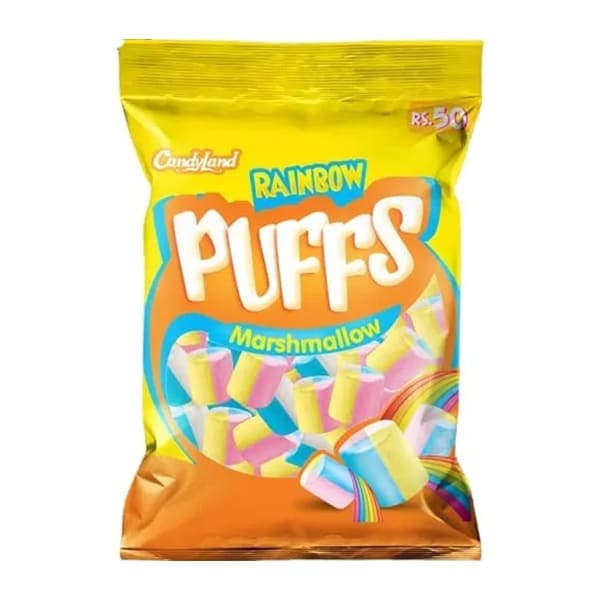 Candyland Puffs Rainbow Marshmallow Pouch 62 5g