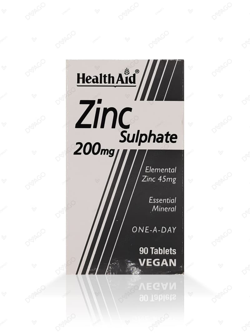 Healthaid Zinc Sulphate 200mg 90 Tablets