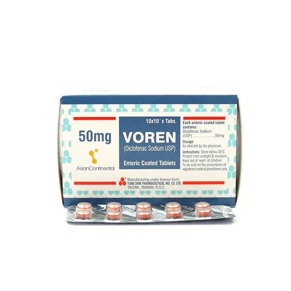 Voren Tablets 50mg 10x10s